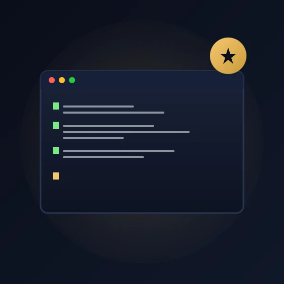 ターミナルウィンドウとゴールドのスターをモチーフにしたChatGPT Proのビジュアル
