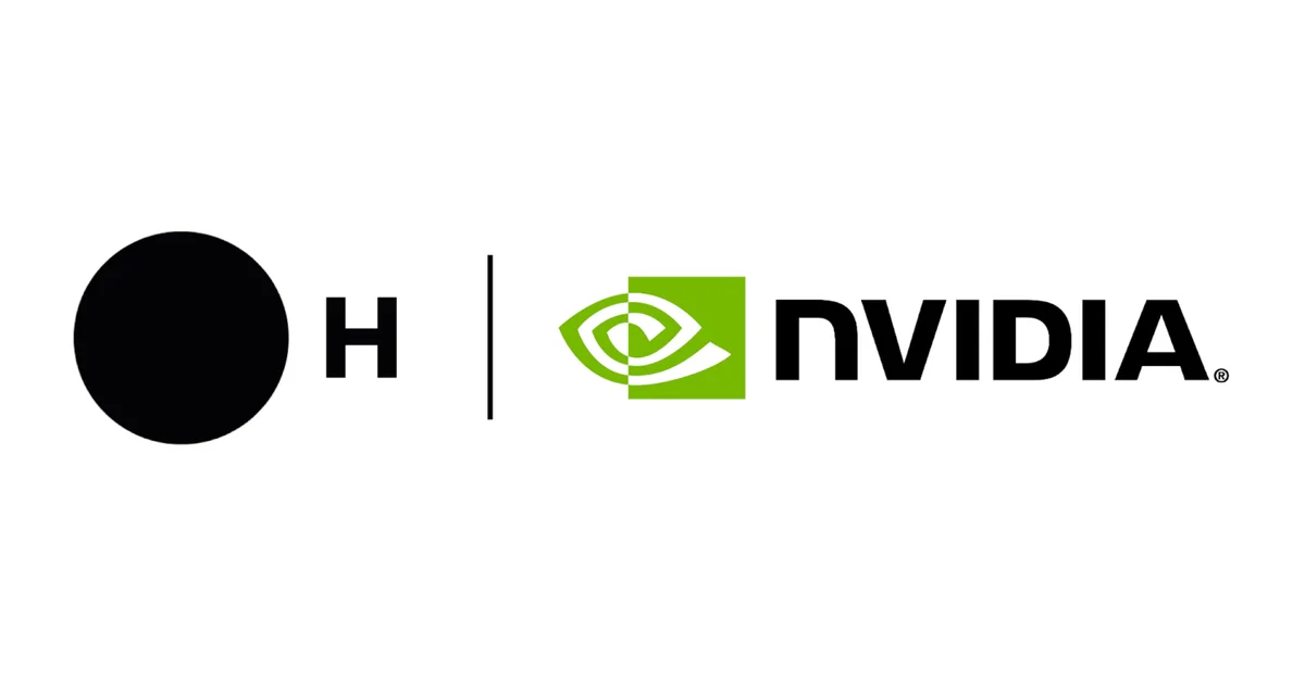 HCompanyのHoloTabとNVIDIAのパートナーシップを示すロゴ