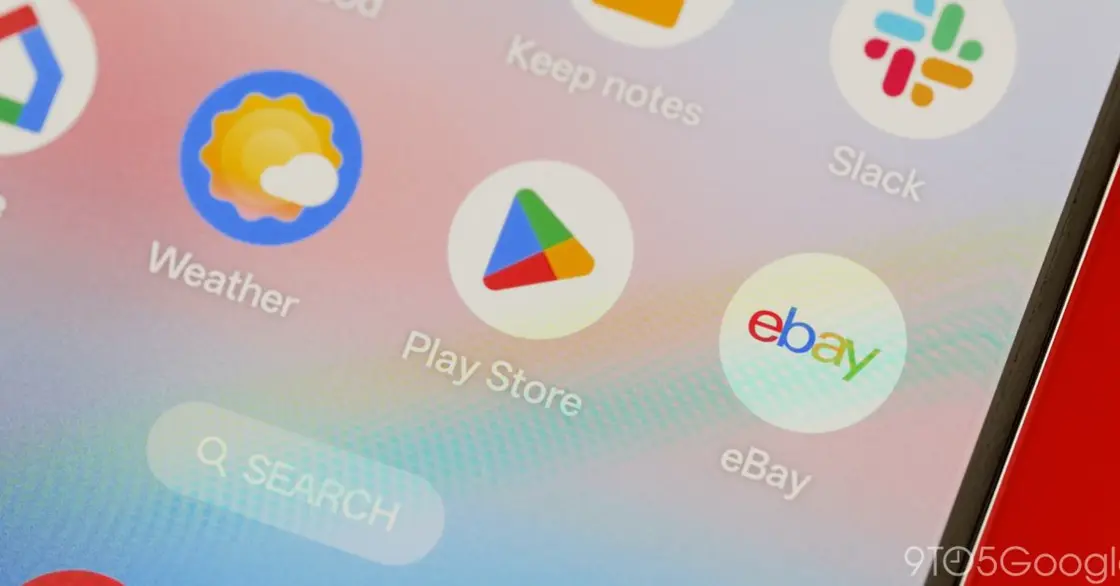 スマートフォンのホーム画面に表示されたPlay Storeのアイコン
